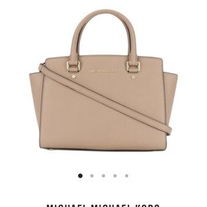 michael kors selma saffiano leather medium satchel